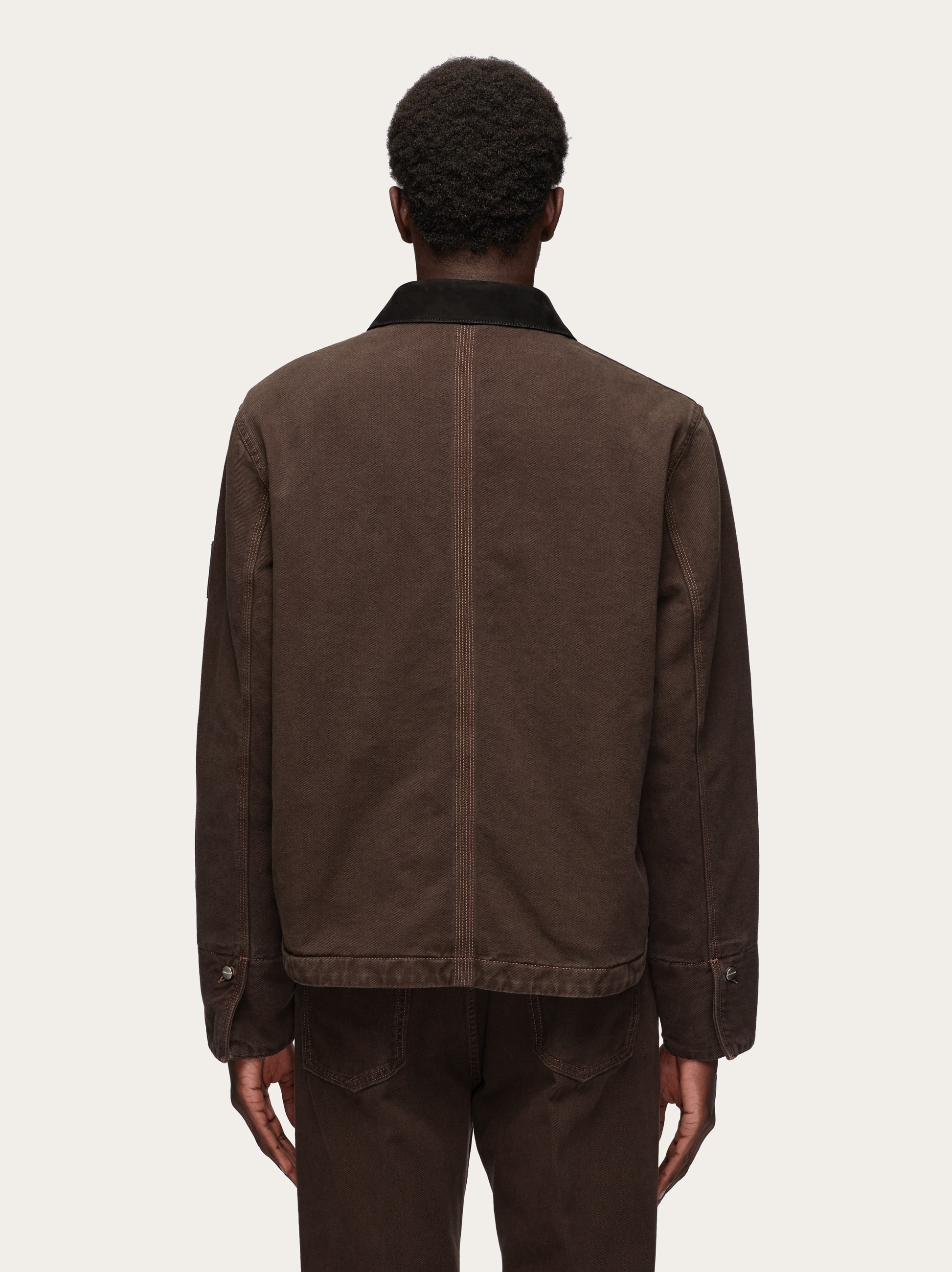Padded denim blouson - 3