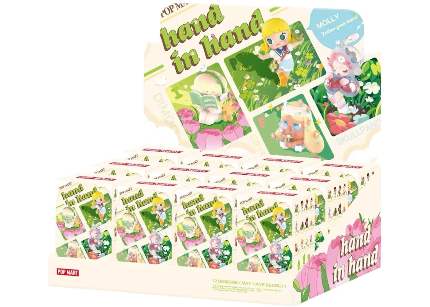 Pop Mart Pop Mart Hand in Hand Series Figures Sealed Case (12 Blind Box) - 1