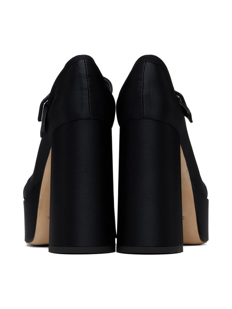 Black Heart Toe Platform Heels 2