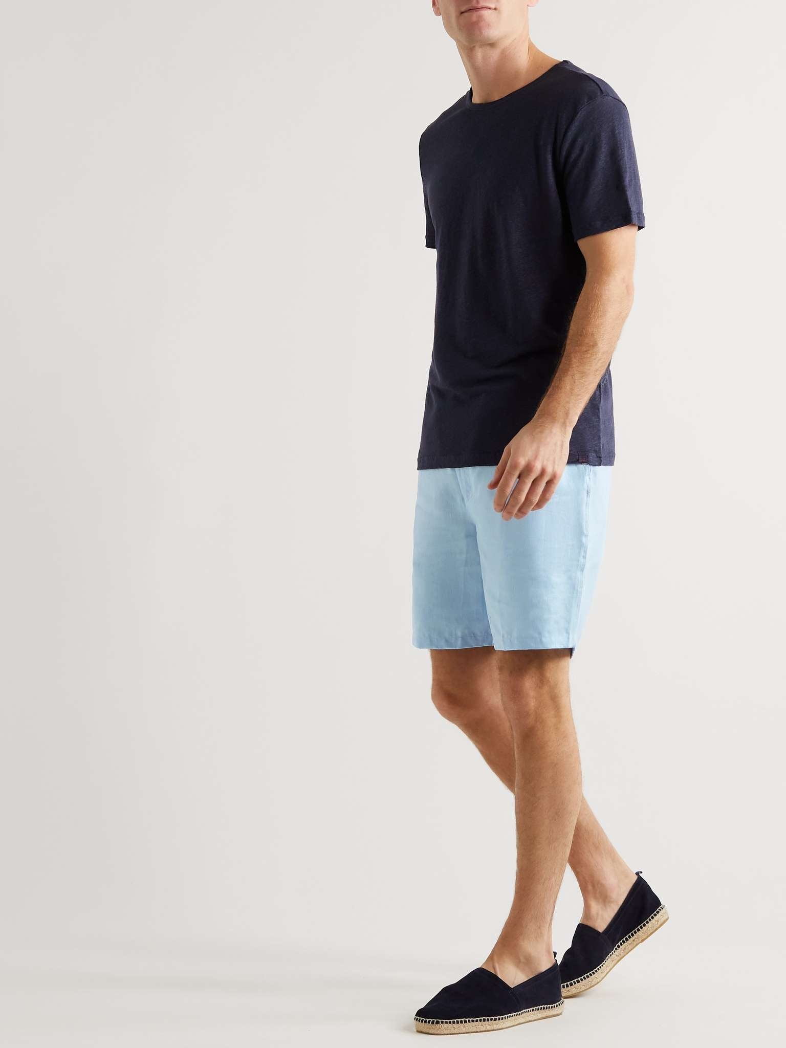 Sydney Straight-Leg Linen Drawstring Shorts - 2