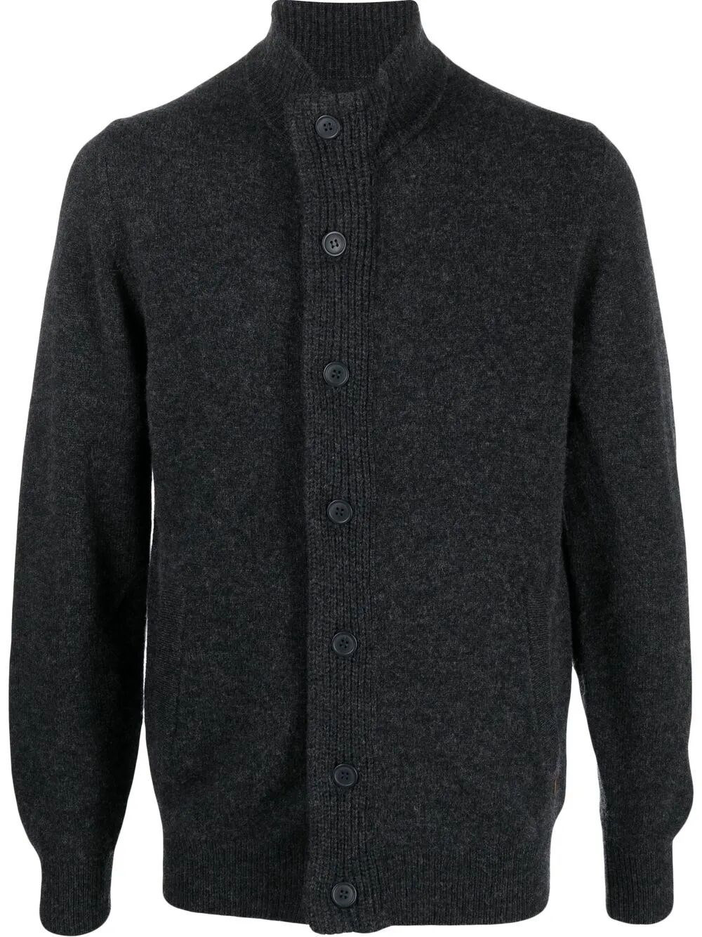 Introducing the 'ESSENTIAL PATCH ZIP THROUGH' knitwear by BARBOUR, a distinguished piece in the swea - 1