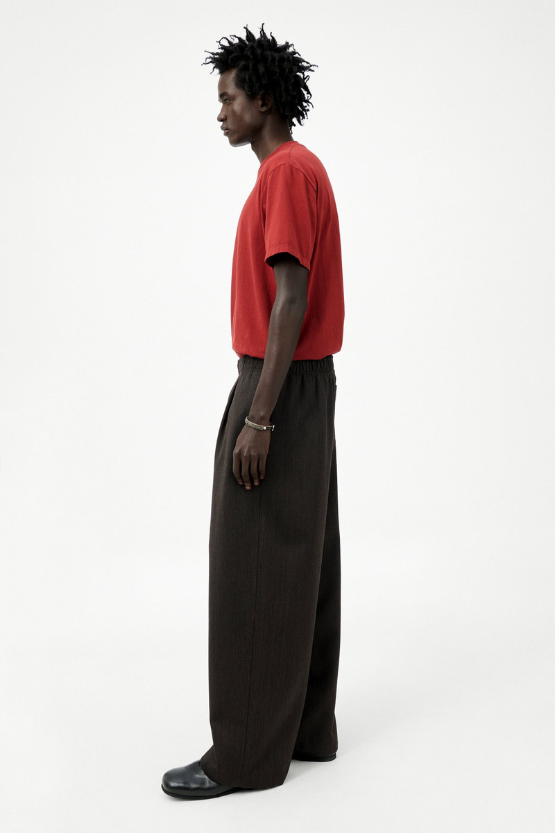 Leisure Trouser Havana Brown Chain Wool 4