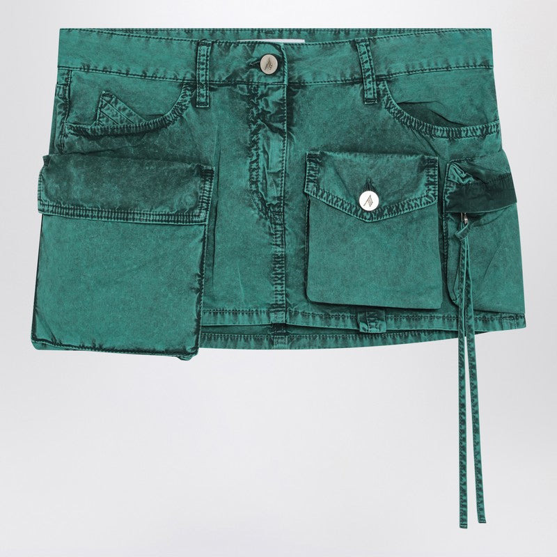 FAY GREEN CARGO MINISKIRT - 1