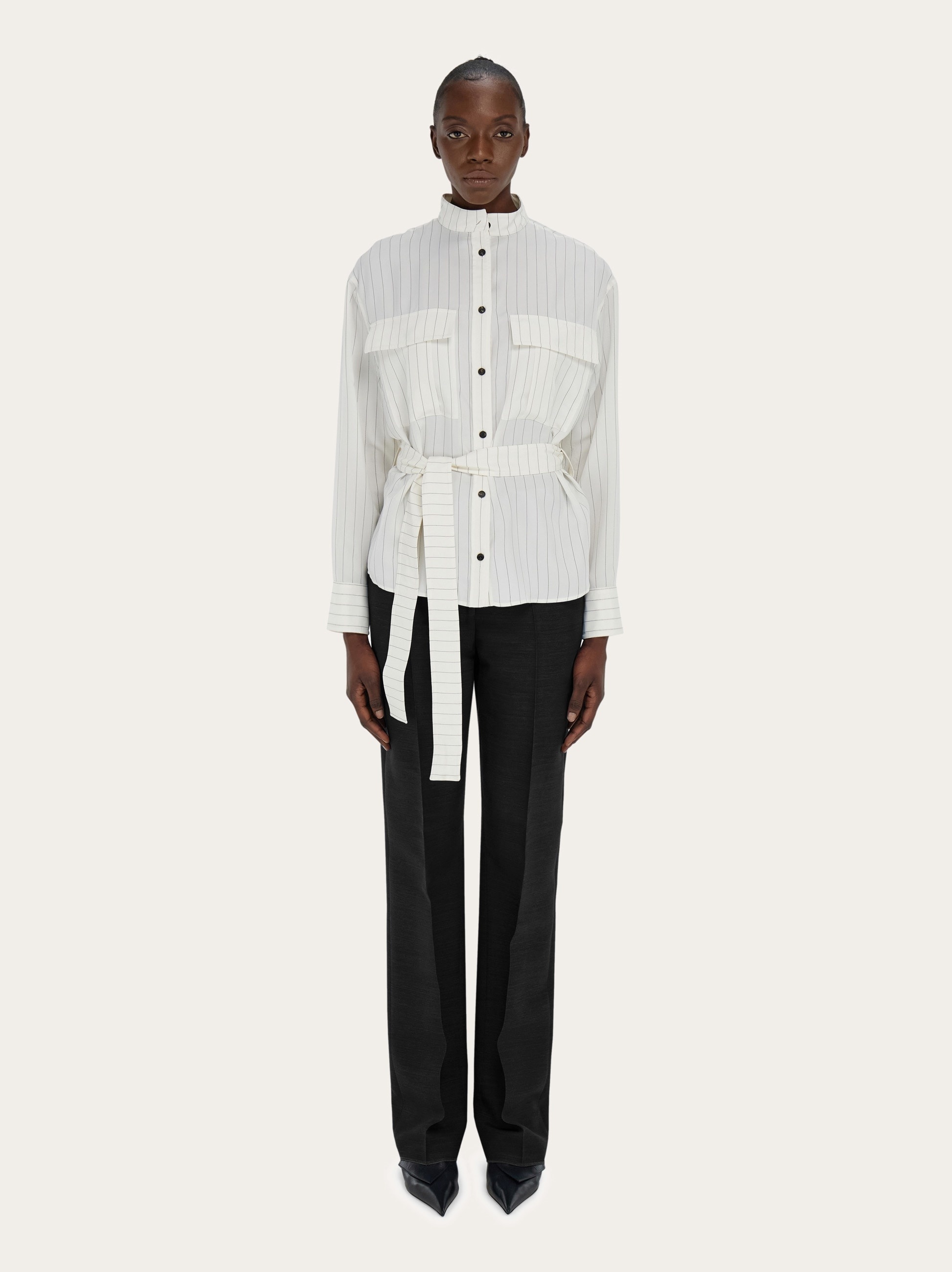 Wool faille trouser - 6