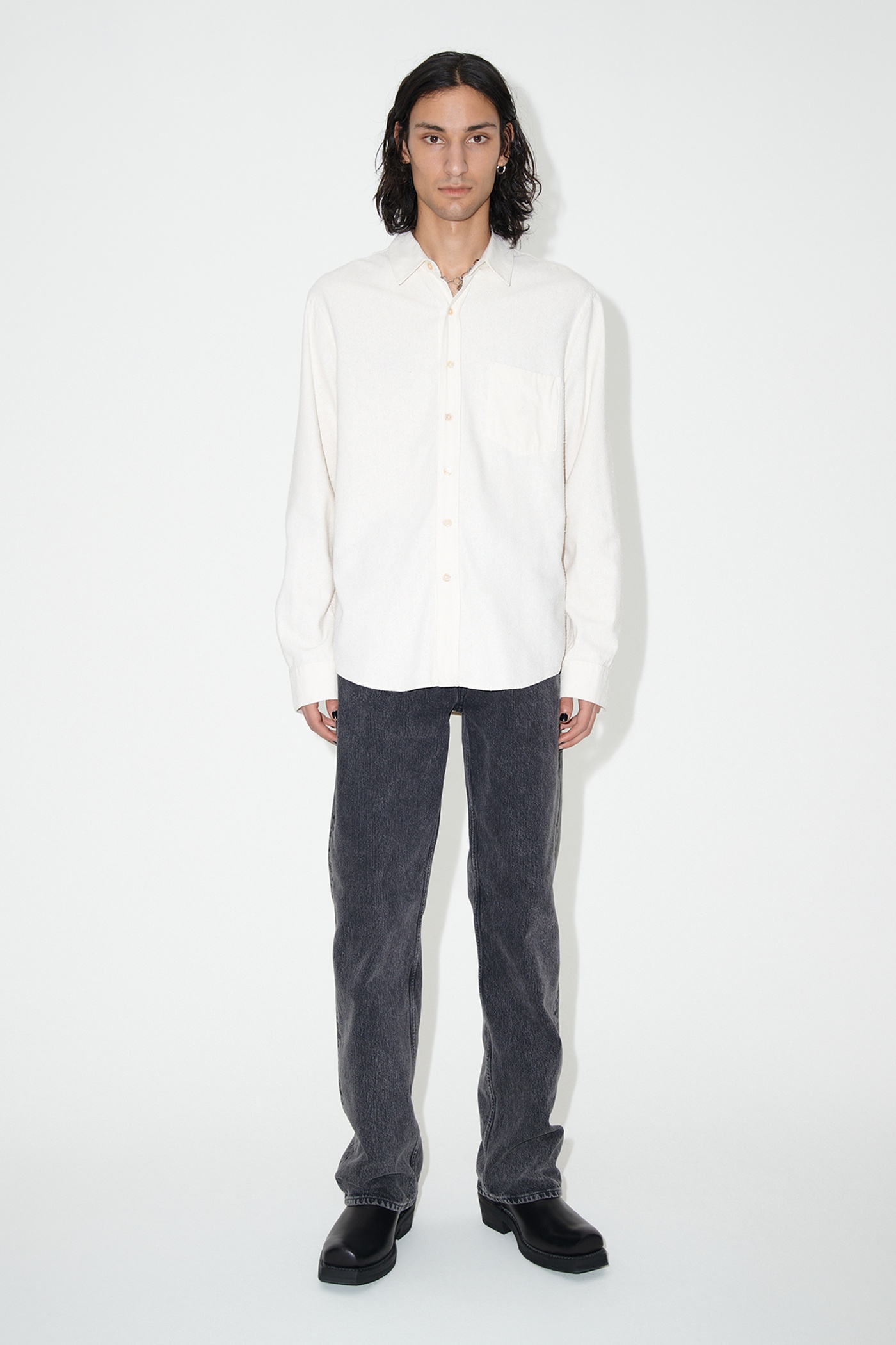 Our Legacy Classic Shirt White Silk | REVERSIBLE