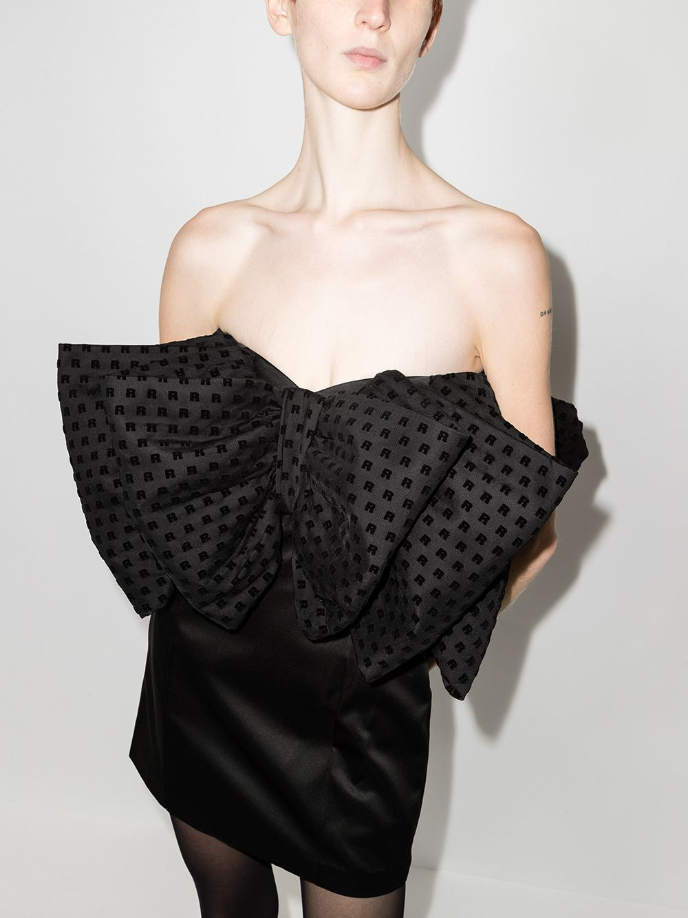 Natalie oversized-bow minidress - 2