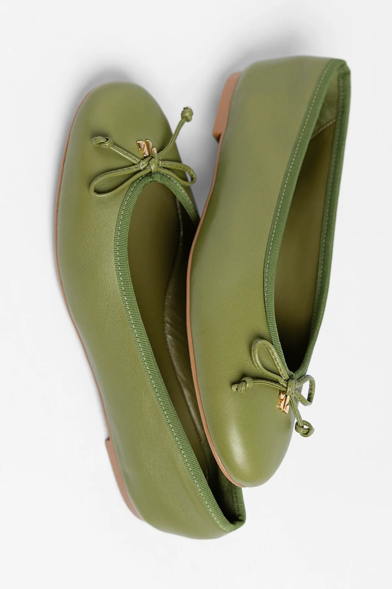 Pavlova Ballet Flat Seaweed Leather 5