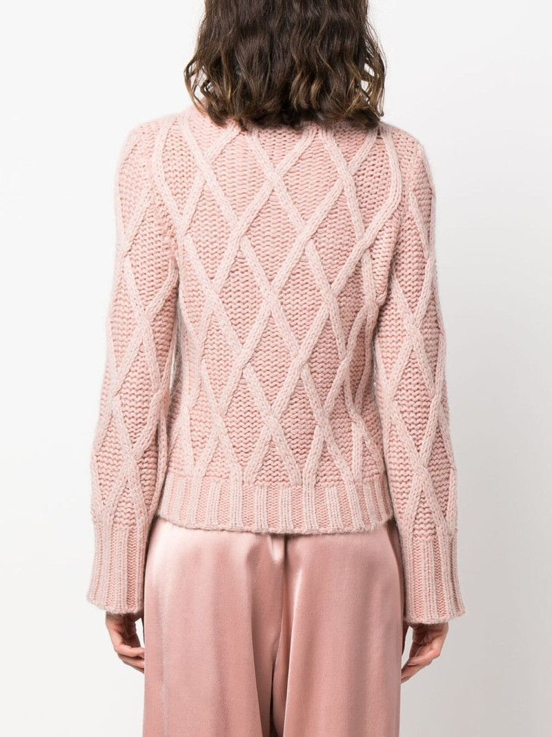 Aran-knit high-neck jumper 4