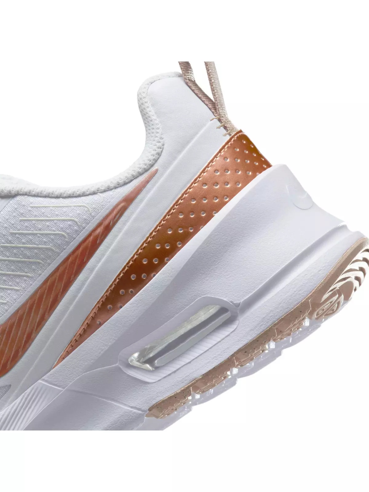 Air Max Nuaxis "White/Sand/Black/Metallic Red Bronze" Women's Shoe - 8
