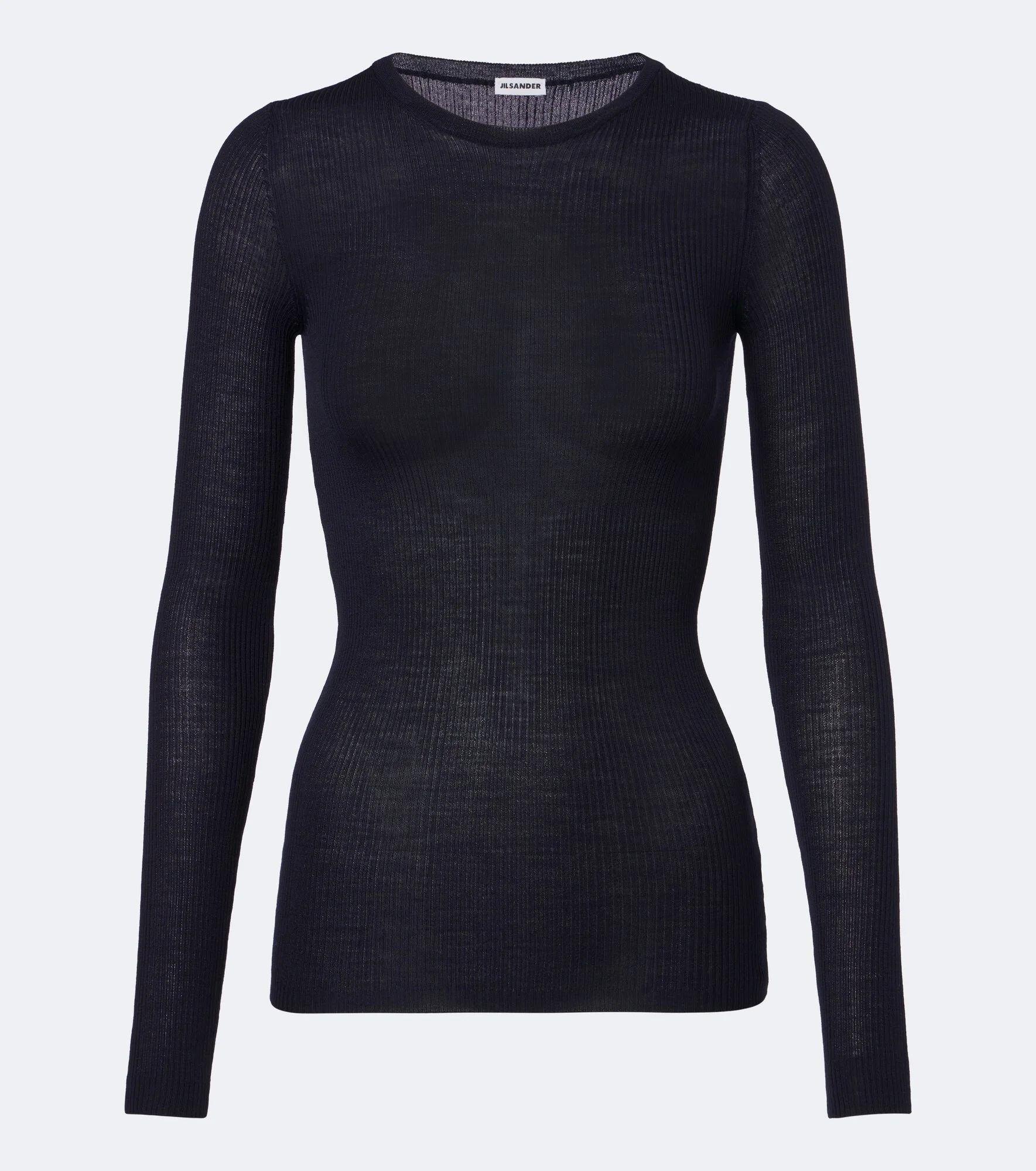 Ribbed-knit wool sweater - 1