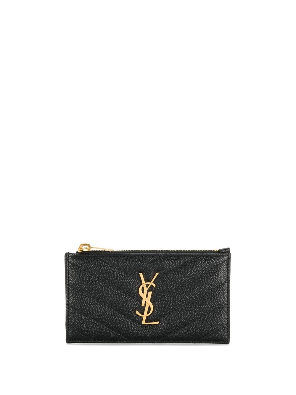 Fragments Monogram zip cardholder - 1