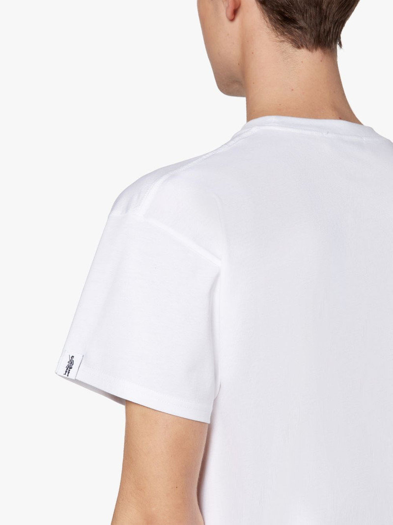 WHITE X PURPLE COTTON RAIN OR SHINE T-SHIRT 6