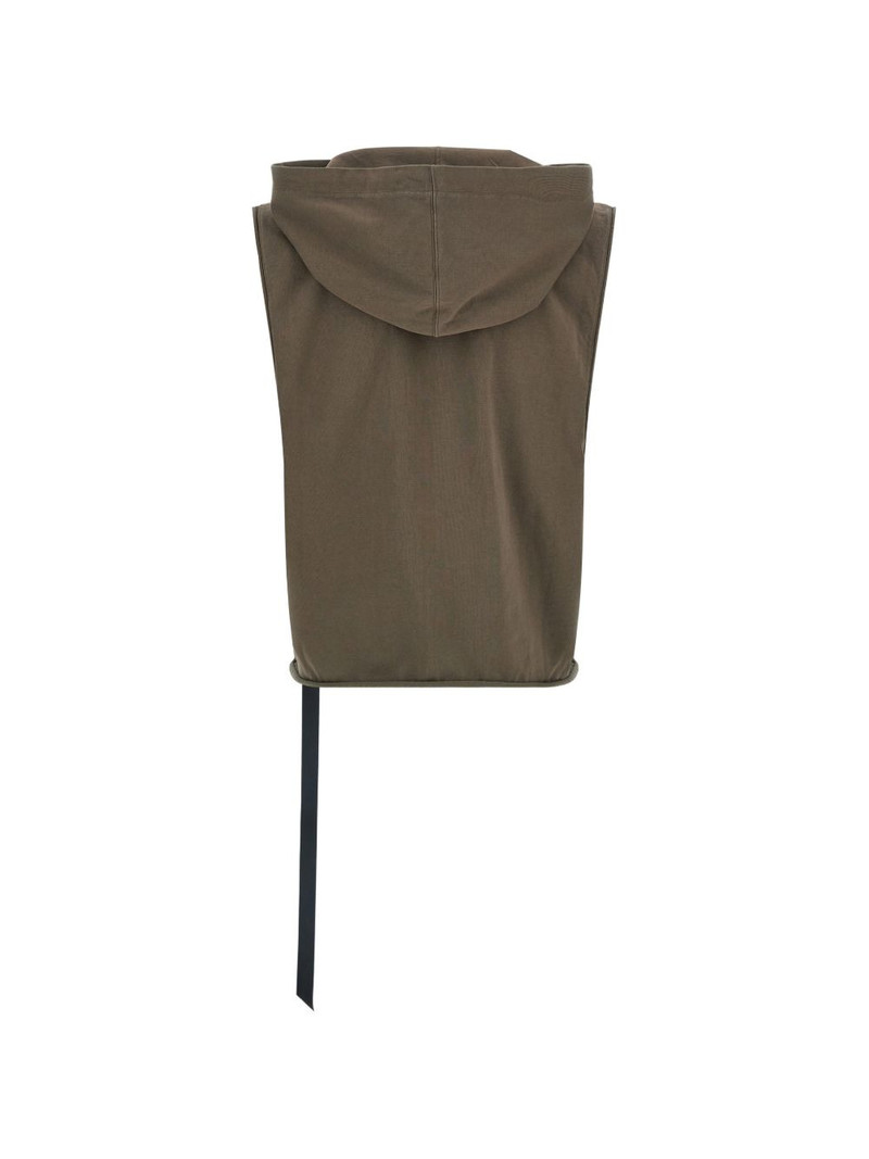 Rick Owens DRKSHDW hooded raw-cut vest outlook