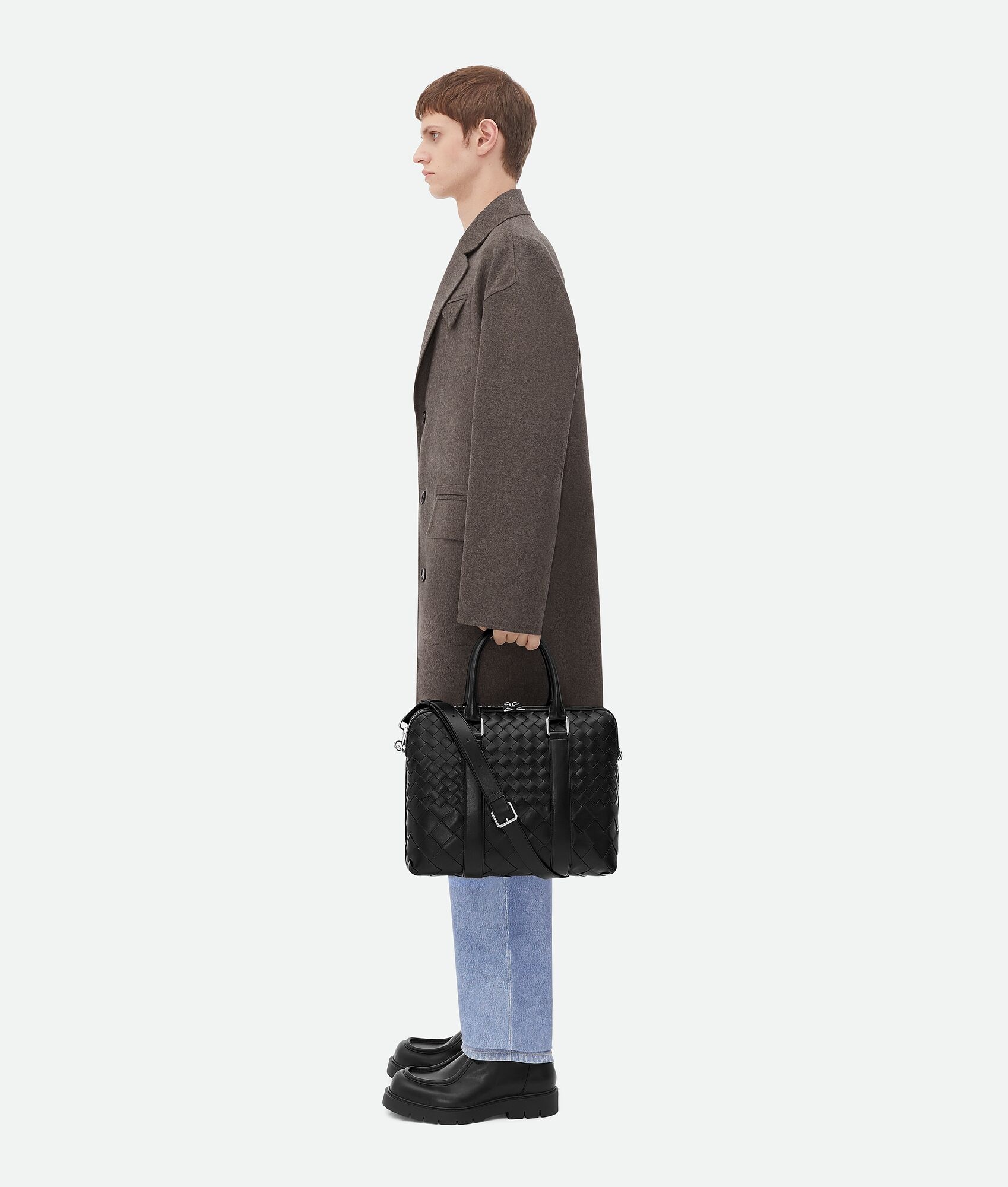 Slim Intrecciato Briefcase - 4