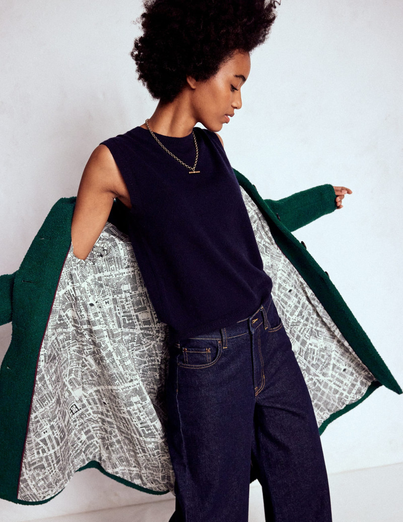 Edinburgh Wool Coat-Emerald Night 3