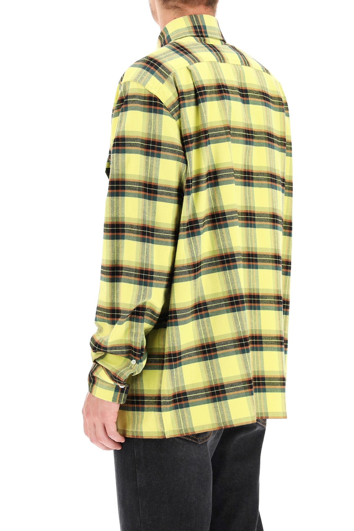 COTTON FLANNEL CHECK SHIRT - 4