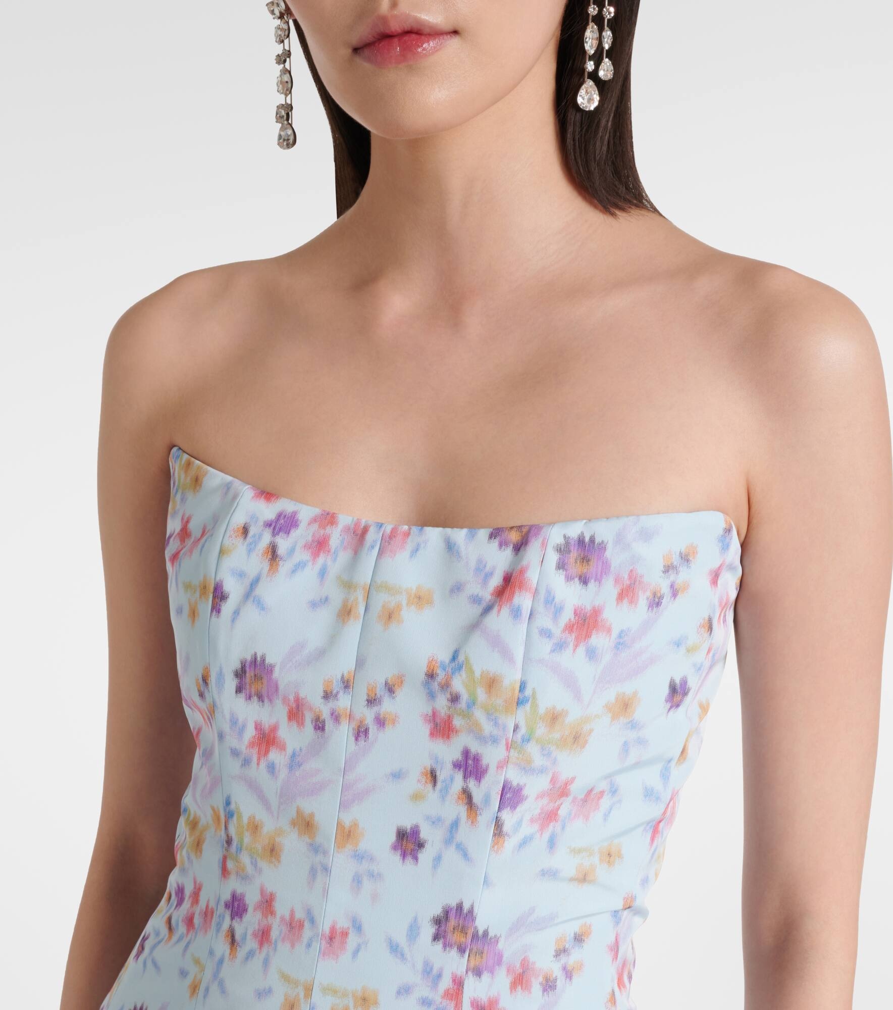 Odessa floral ikat corset gown - 4