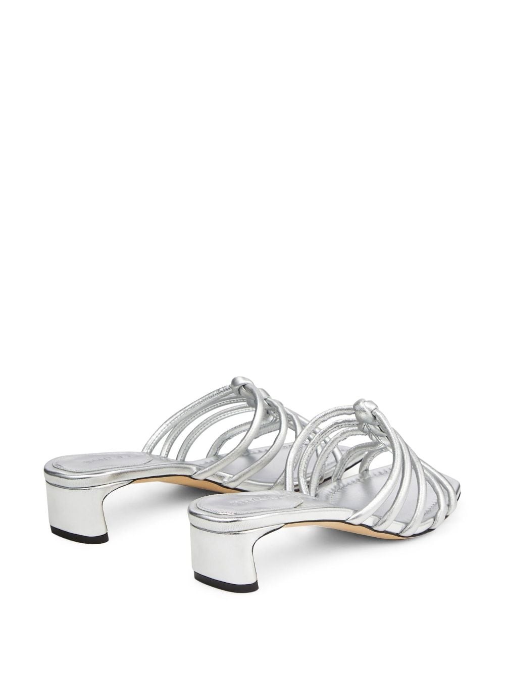 Carmel 35mm metallic leather mules - 3