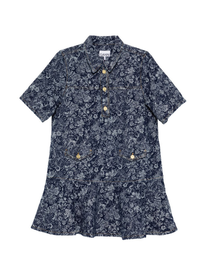 buttoned floral dress 1