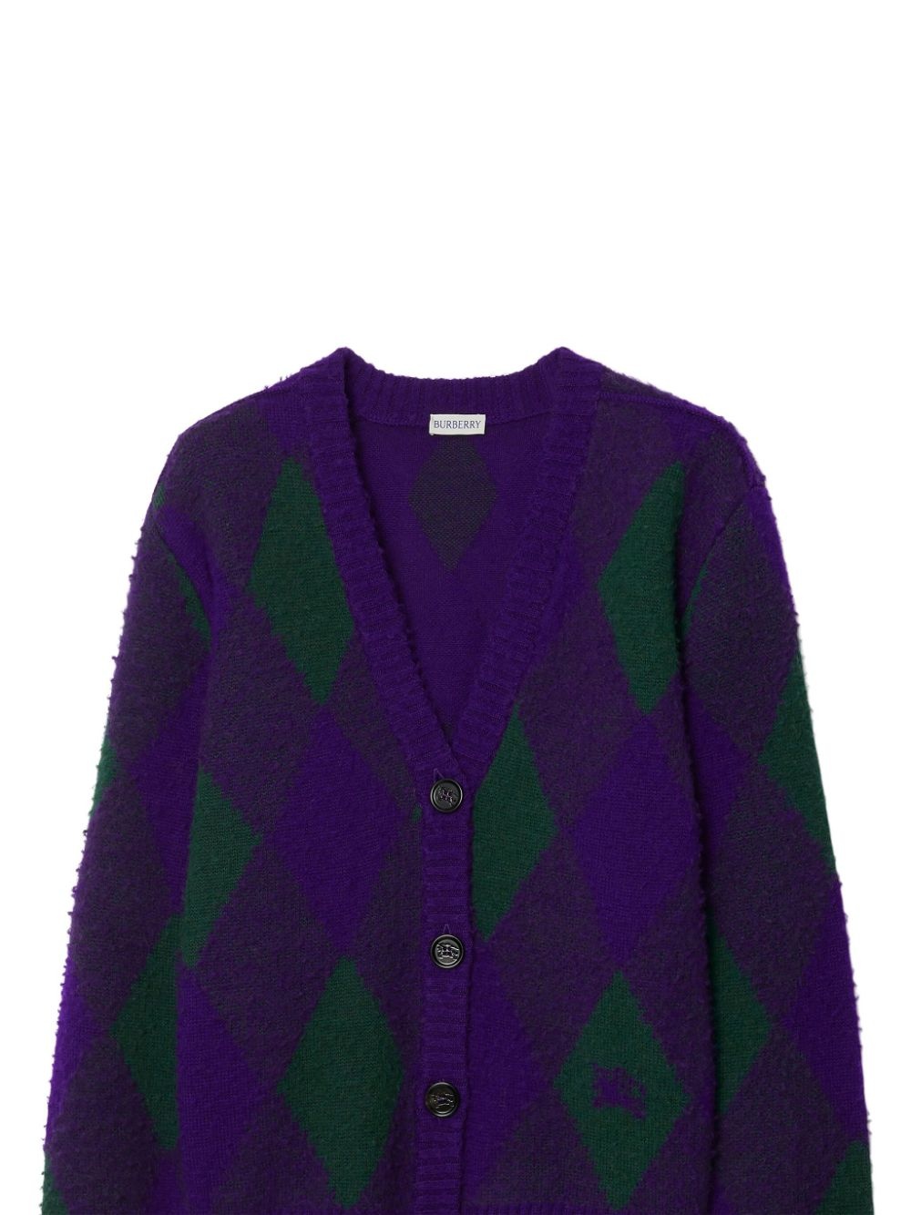 Argyle-intarsia wool cardigan - 2