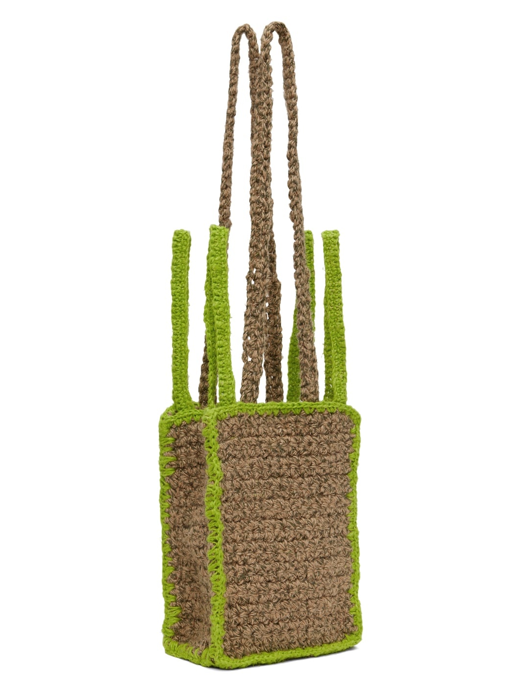 SSENSE Exclusive Beige & Green Bag - 2