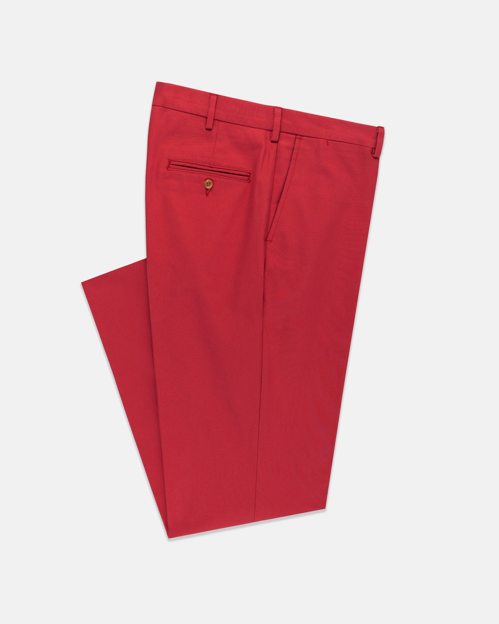 MADE-IN-USA RED COTTON DUCK PANT - 1