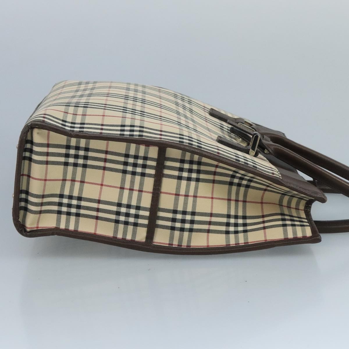 Burberry Nova Check Tote Bag Canvas Beige - 4