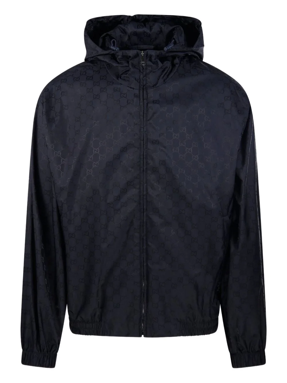 monogram hooded jacket - 1