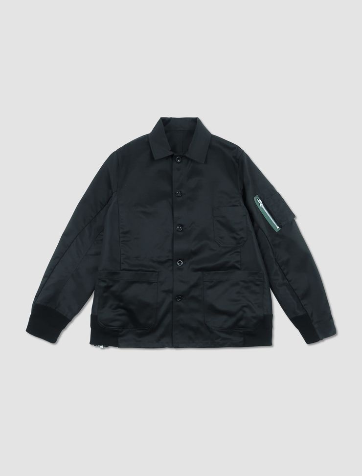 Cotton Chino x Nylon Twill Blouson - 1