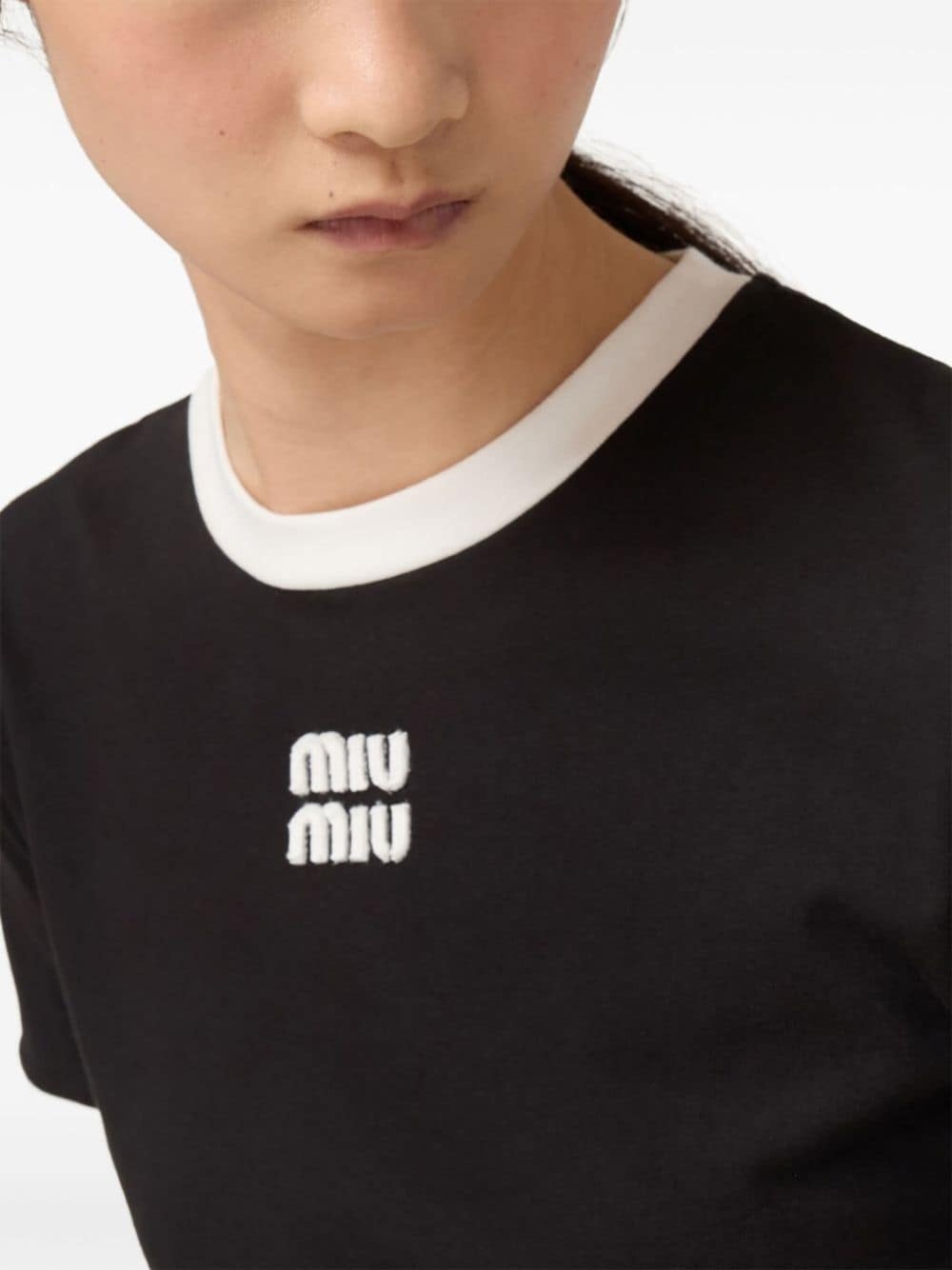 logo-embroidered T-shirt - 5