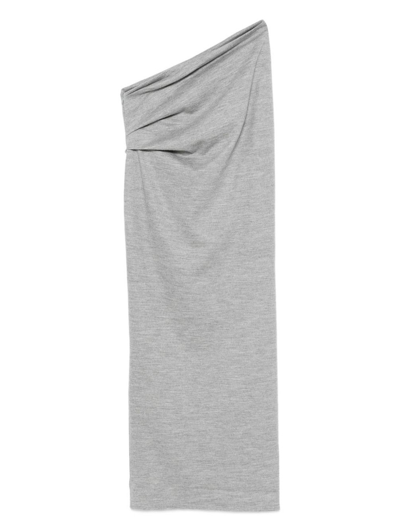 draped wool skirt 1