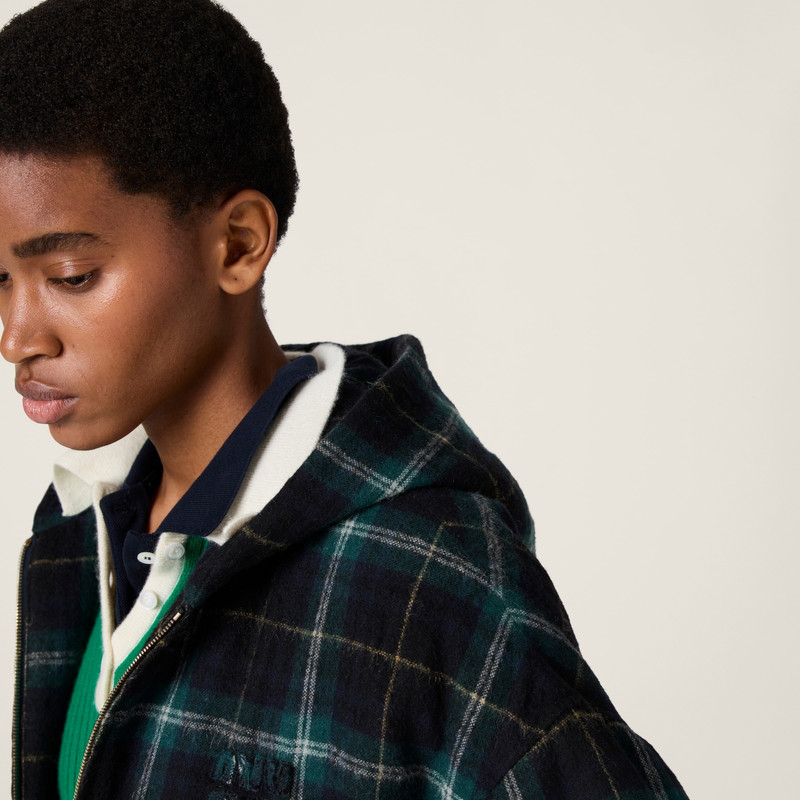 Plaid hoodie jacket 5