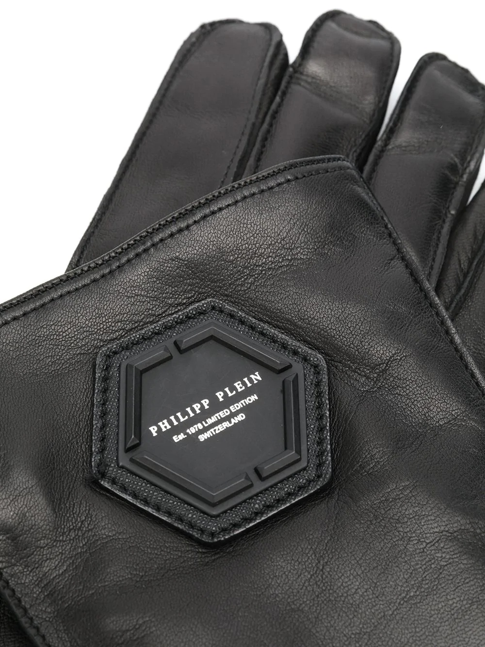 logo plaque gloves - 2