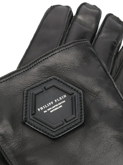 PHILIPP PLEIN logo plaque gloves outlook