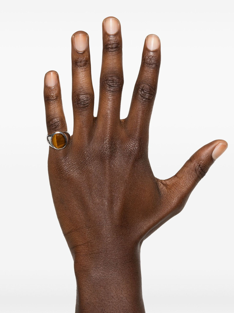 TOM WOOD Oval Tiger Eye Ring outlook