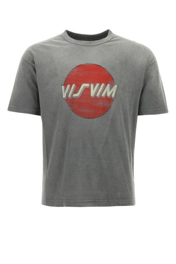 Visvim Man Grey Cotton T-Shirt - 1