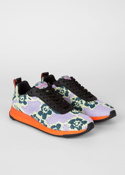 Paul Smith Floral 'Rappid' Knit Sneakers outlook