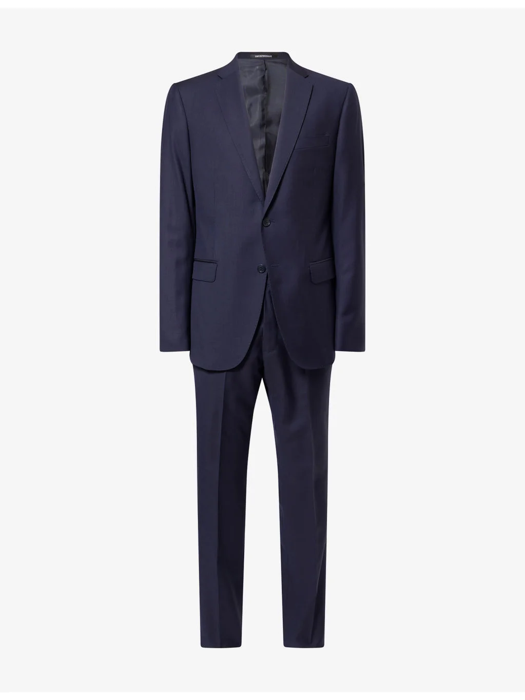 Single-Breasted Notch-Lapel Wool Suit - 1