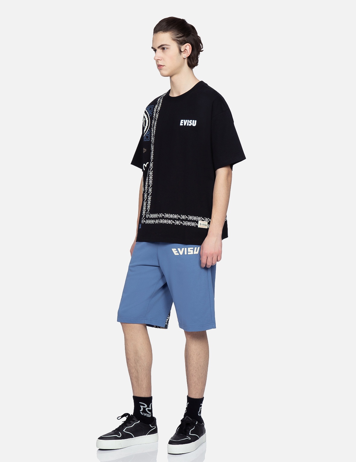 DOUBLE DAICOCK PRINT SWEAT SHORTS - 4