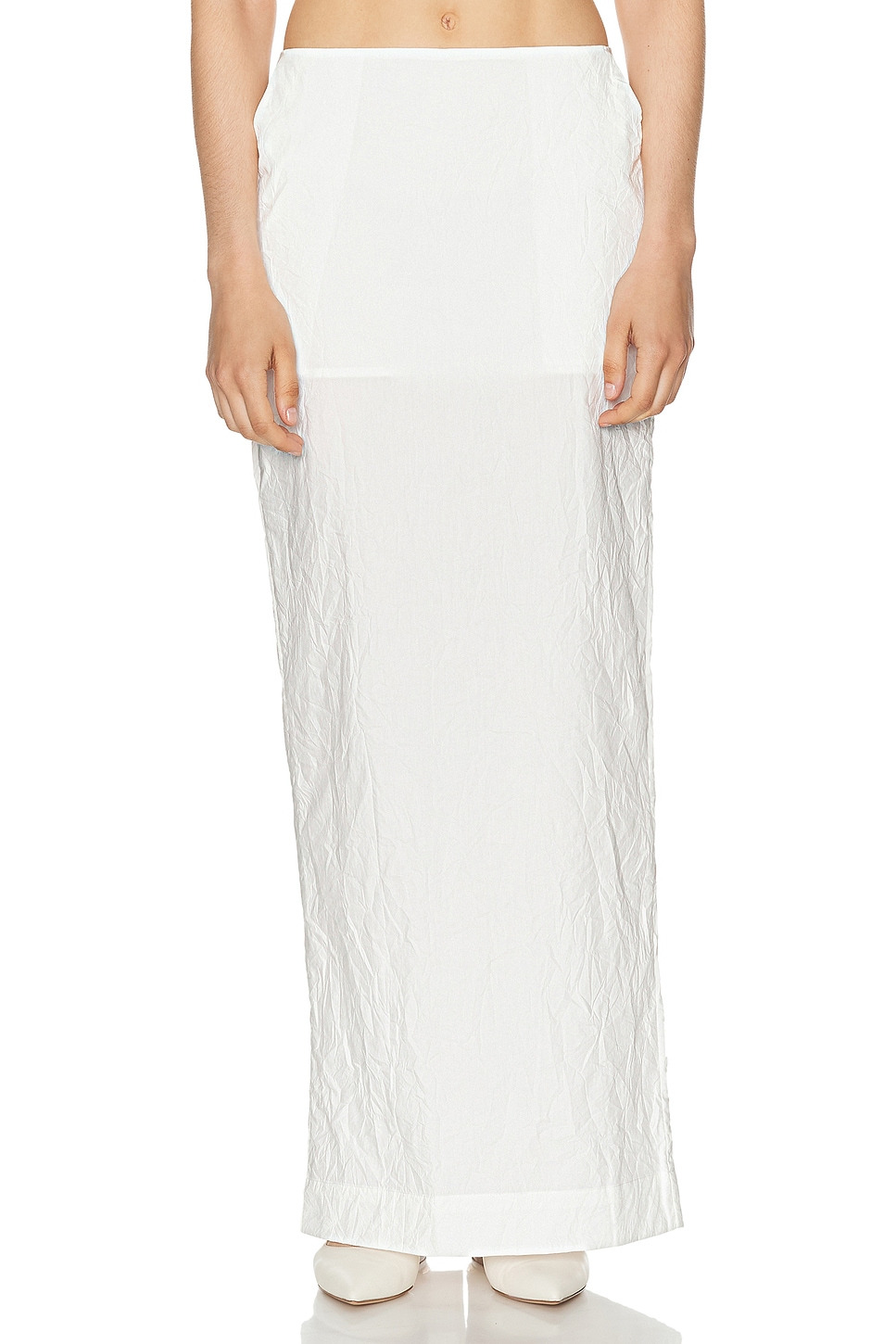Crinkle Maxi Skirt - 1