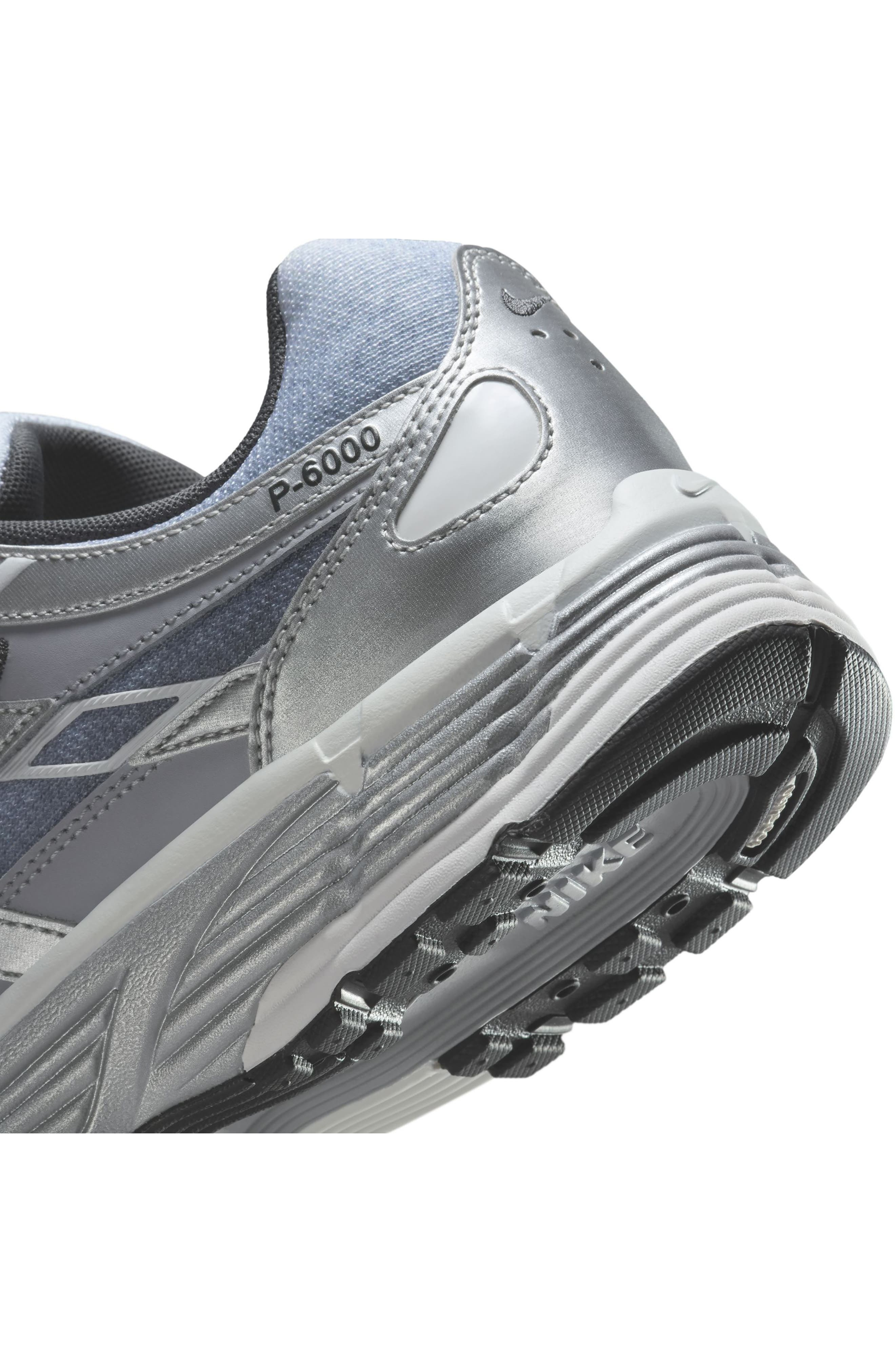 Nike P-6000 Sneaker in Metallic Silver/Summit White at Nordstrom - 8