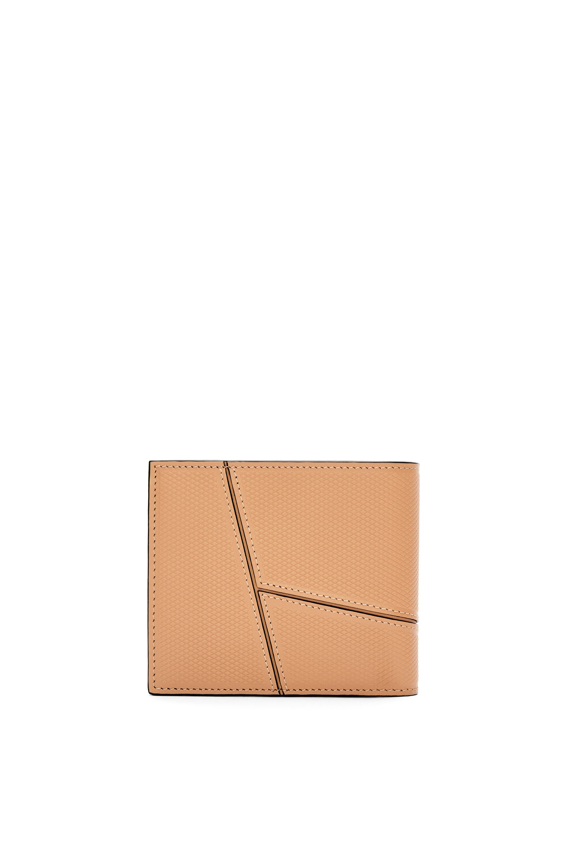 Puzzle bifold coin wallet in diamond calfskin - 4