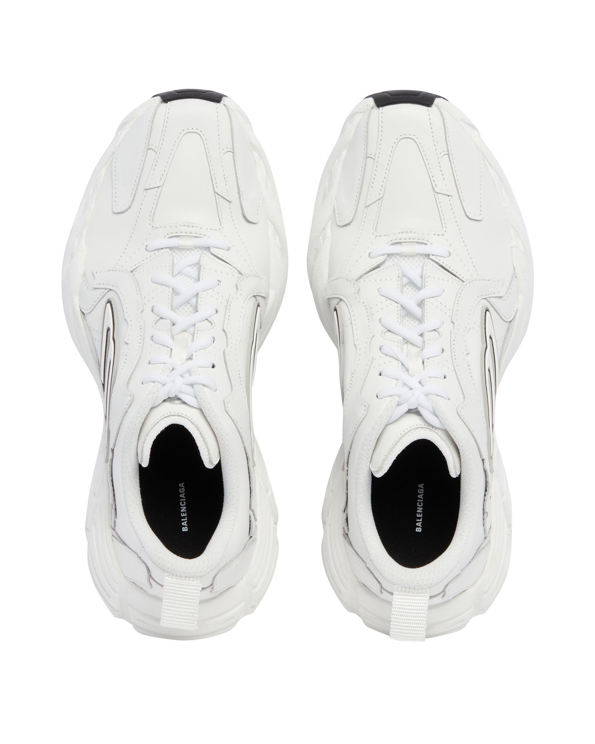 スニーカー BALENCIAGA White Leather Monday Sneakers Balenciaga Monday Sneakers | italist