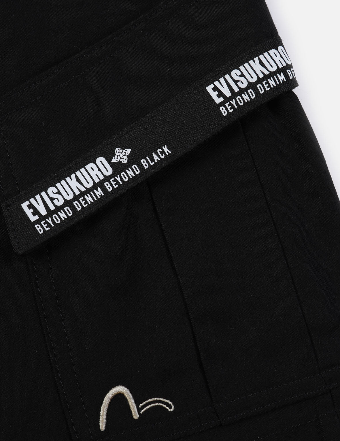 Logo Tape Patching Cargo Shorts - 7