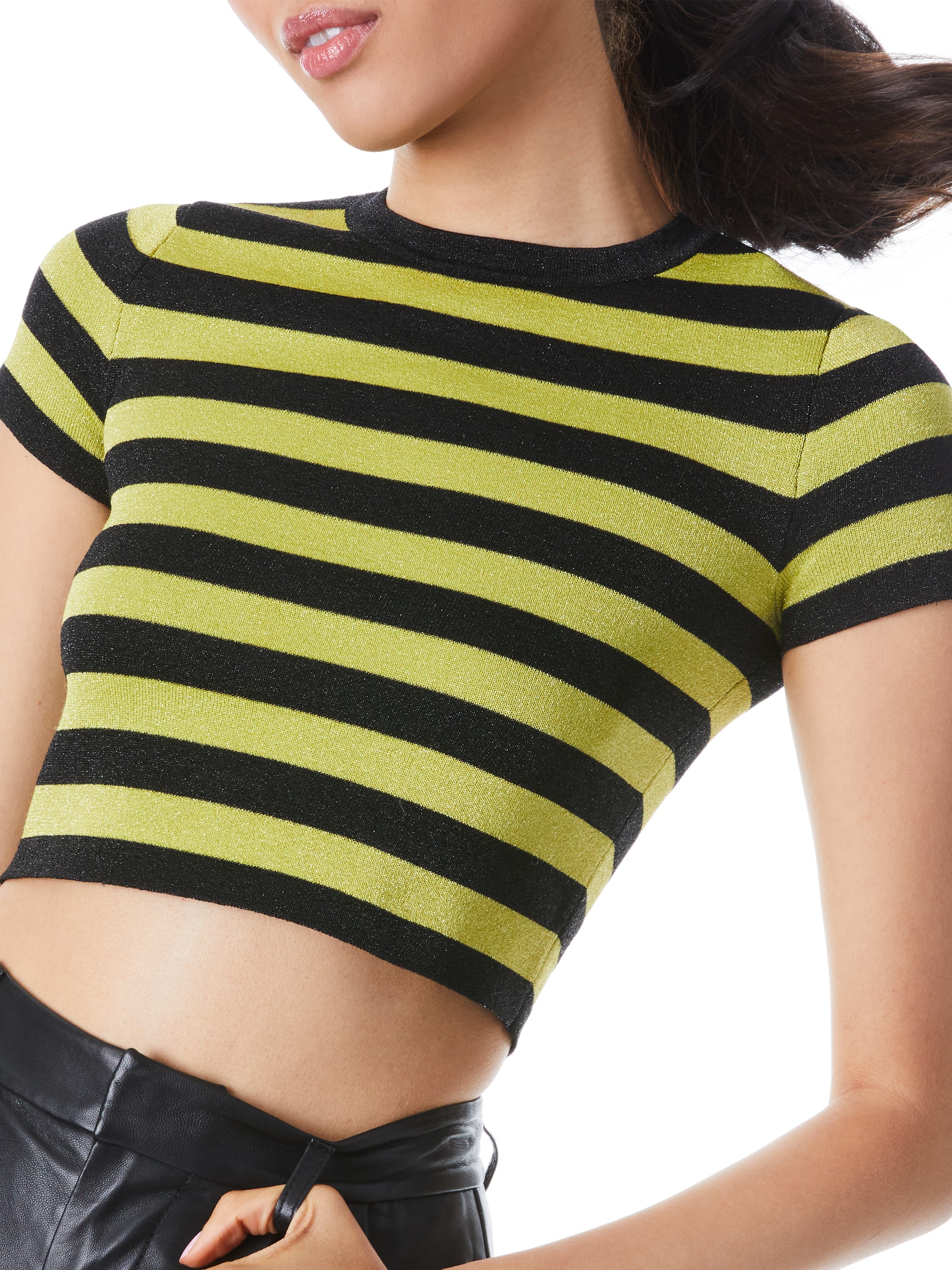 CIARA STRIPE METALLIC PULLOVER - 5