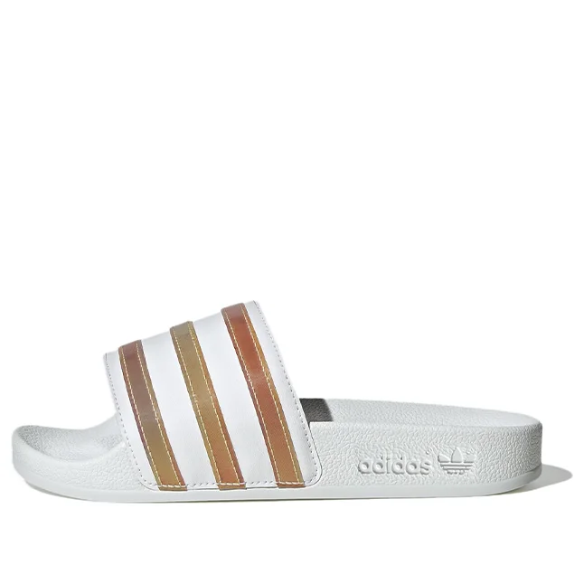 (GS) adidas Originals Adilette Slides 'Cloud White Multicolor' HQ8547 - 1