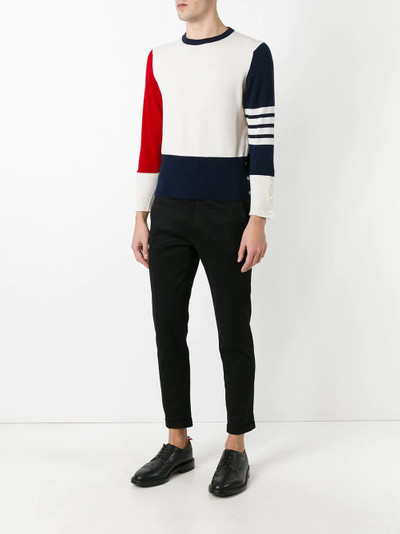 Thom Browne color block sweater outlook