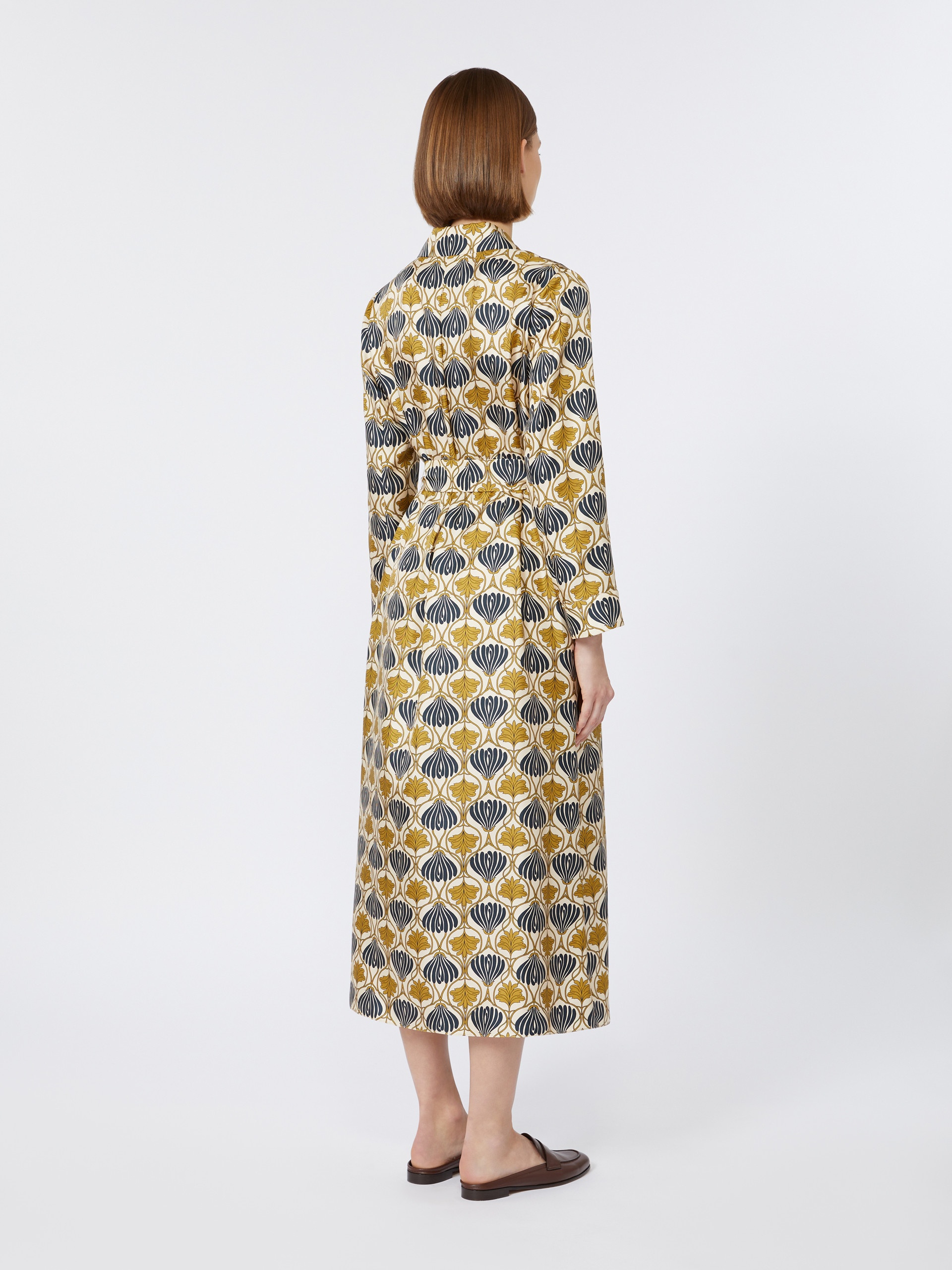 ALBERT Printed silk kaftan dress - 4