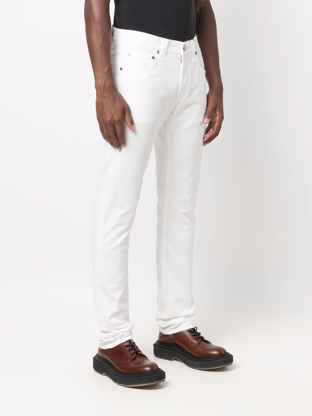 mid-rise slim-cut jeans - 3