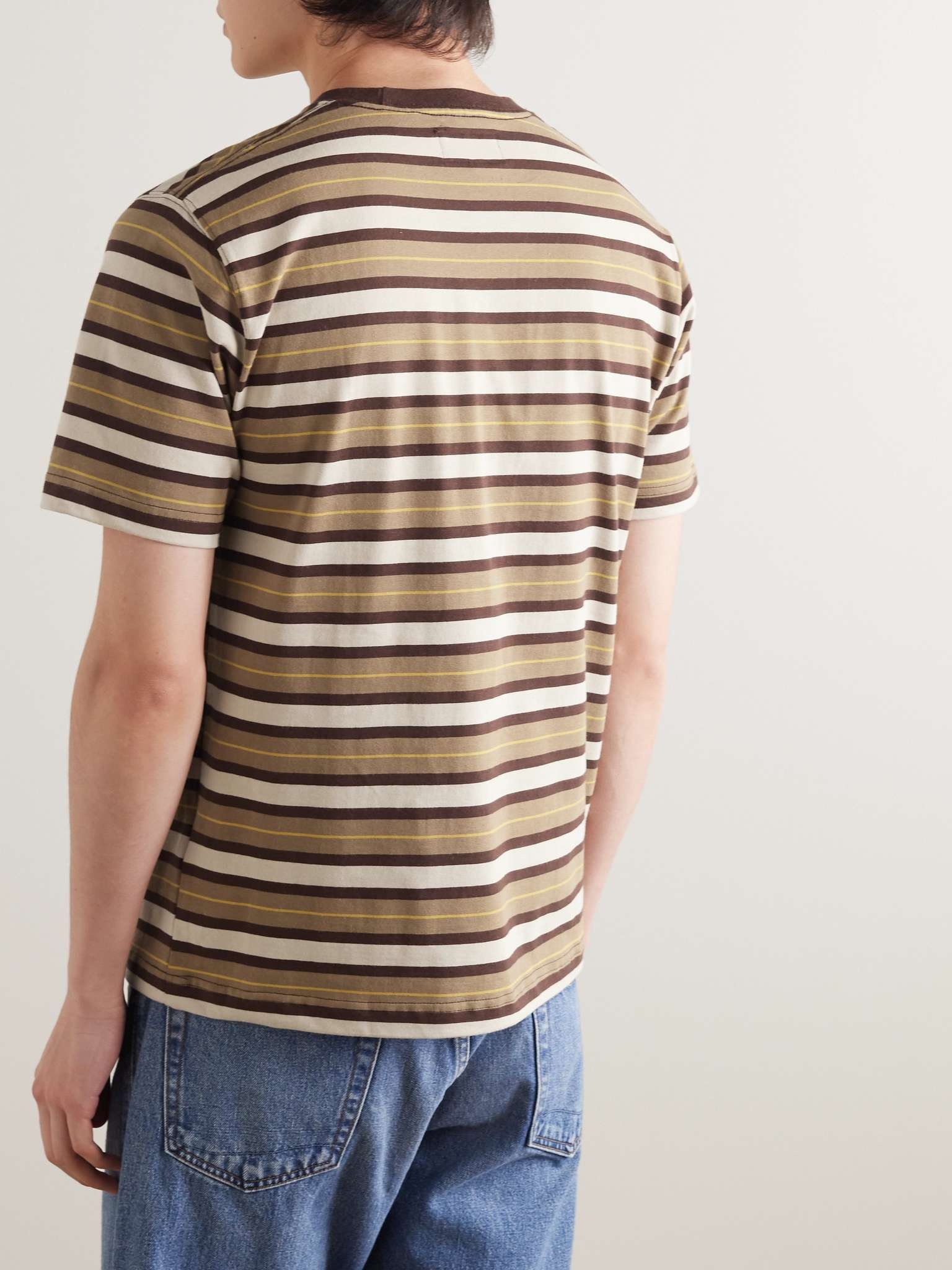Striped Cotton-Jersey T-Shirt - 4